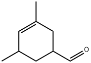 1-ホルミル-3,5-ジメチル-3-シクロヘキセン 化学構造式