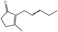 3-Methyl-2-(2-pentenyl)-2-cyclopentene-1-one,68043-00-5,结构式