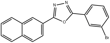 2-(3-BROMOPHENYL)-5-(2-NAPHTHYL)-1,3,4-OXADIAZOLE,68047-41-6,结构式