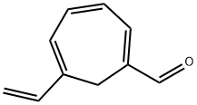 1,3,5-Cycloheptatriene-1-carboxaldehyde, 6-ethenyl- (9CI),68050-88-4,结构式