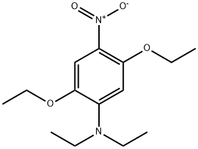 2,5-ジエトキシ-N,N-ジエチル-4-ニトロベンゼンアミン 化学構造式