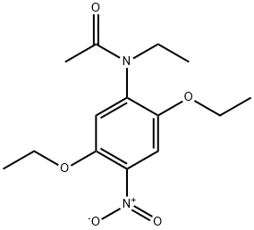 N-(2,5-ジエトキシ-4-ニトロフェニル)-N-エチルアセトアミド 化学構造式