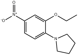 1-(2-ethoxy-4-nitrophenyl)pyrrolidine,68052-19-7,结构式