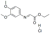ethyl (3,4-dimethoxyphenyl)iminoacetate hydrochloride 化学構造式