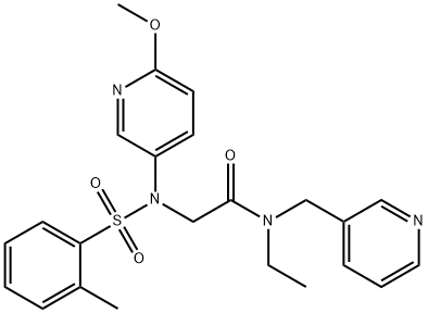 EMPA|N-ETHYL-2-[(6-METHOXYPYRIDIN-3-YL)-(2-METHYLPHENYL)SULFONYLAMINO]-N-(PYRIDIN-3-YLMETHYL)ACETAMIDE