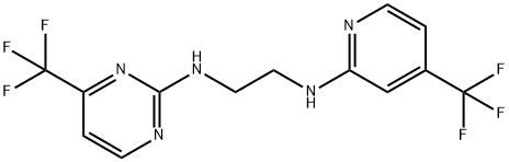 1,2-ETHANEDIAMINE, N-[4-(TRIFLUOROMETHYL)-2-PYRIDINYL]-N'-[4-(TRIFLUOROMETHYL)-2-PYRIMIDINYL]- 化学構造式