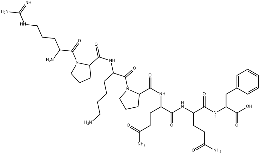 ARG-PRO-LYS-PRO-GLN-GLN-PHE 结构式