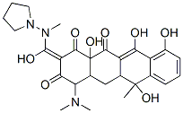 4-dimethylamino-6,10,11,12a-tetrahydroxy-2-[hydroxy-(pyrrolidin-1-ylmethylamino)methylidene]-6-methyl-4,4a,5,5a-tetrahydrotetracene-1,3,12-trione,68060-64-0,结构式