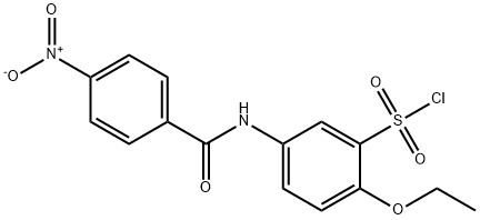 2-ETHOXY-5-(4-NITRO-BENZOYLAMINO)-BENZENESULFONYL CHLORIDE Structure