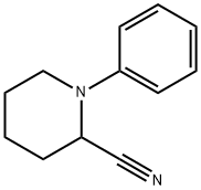 1-Phenyl-2-cyanopiperidine Struktur