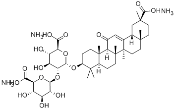 알파-d-글루코피라노시두론산,(3베타,20베타)-20-카르복시-11-옥소-30-노롤린-12-엔-3-일2-O-베타-d-글루코피라누로노실-,트리암모늄염