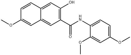 N-(2,4-Dimethoxyphenyl)-3-hydroxy-7-methoxy-2-naphthalenecarboxamide 结构式