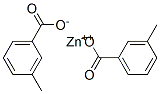 ビス(3-メチル安息香酸)亜鉛 化学構造式