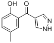 4-(2-HYDROXY-5-METHYLBENZOYL)PYRAZOLE Struktur