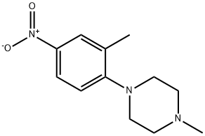 1-Methyl-4-(2-Methyl-4-nitrophenyl)piperazine Struktur