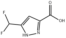 1H-Pyrazole-3-carboxylicacid,5-(difluoromethyl)-(9CI) Struktur