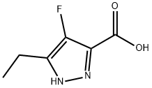 1H-Pyrazole-3-carboxylicacid,5-ethyl-4-fluoro-(9CI) 结构式