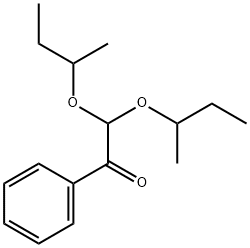 2,2-ジ(sec-ブトキシ)-1-フェニルエタノン 化学構造式