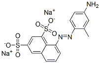8-[(4-amino-o-tolyl)azo]naphthalene-1,3-disulphonic acid, sodium salt 结构式