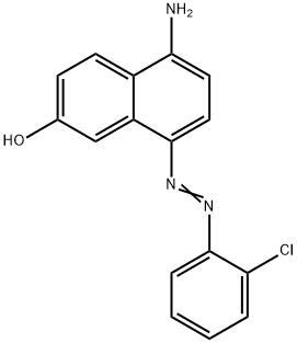 5-アミノ-8-[(2-クロロフェニル)アゾ]-2-ナフタレノール 化学構造式