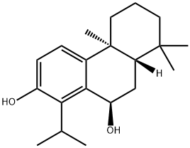 2,10-Phenanthrenediol, 4b,5,6,7,8,8a,9,10-octahydro-4b,8,8-trimethyl-1-(1-methylethyl)-, (4bS,8aS,10R)- 结构式