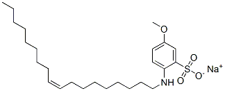 sodium (Z)-5-methoxy-2-(octadec-9-enylamino)benzenesulphonate,68110-28-1,结构式