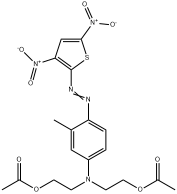 2,2'-[[4-[(3,5-dinitro-2-thienyl)azo]-3-methylphenyl]imino]bisethyl diacetate,68110-29-2,结构式