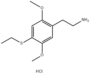 4-(ETHYLTHIO)-2,5-DIMETHOXYBENZENEETHANAMINE, YDROCHLORIDE 化学構造式
