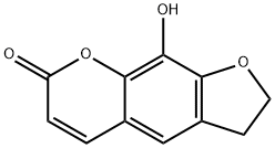 2,3-DIHYDRO-9-HYDROXY-7H-FURO[3,2-G][1]BENZOPYRAN-7-ONE Structure