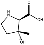 D-Proline, 3-hydroxy-3-methyl-, (3R)- (9CI) 化学構造式