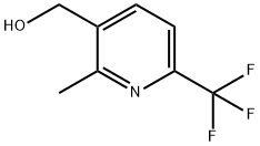 [2-メチル-6-(トリフルオロメチル)ピリジン-3-イル]メタノール 化学構造式