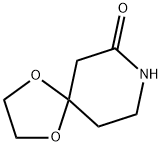 1,4-ジオキサ-8-アザスピロ[4.5]デカン-7-オン 化学構造式
