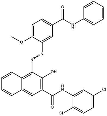 N-(2,5-dichlorophenyl)-3-hydroxy-4-[[2-methoxy-5-[(phenylamino)carbonyl]phenyl]azo]naphthalene-2-carboxamide,68133-42-6,结构式