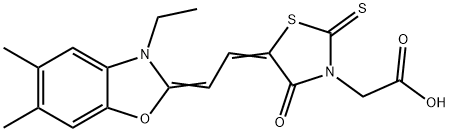 68133-61-9 5-[(3-ethyl-5,6-dimethylbenzoxazol-2(3H)-ylidene)ethylidene]-4-oxo-2-thioxothiazolidin-3-acetic acid