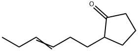 2-(hex-3-enyl)cyclopentan-1-one  Struktur