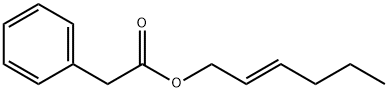 PHENYLACETIC ACID TRANS-2-HEXEN-1-YL ESTER Structure