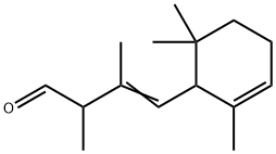 2,3-dimethyl-4-(2,6,6-trimethyl-2-cyclohexen-1-yl)-2-butenal 结构式