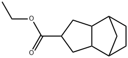 オクタヒドロ-4,7-メタノ-1H-インデン-2-カルボン酸エチル 化学構造式