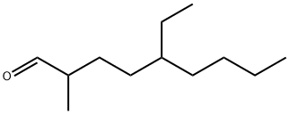 5-ethyl-2-methylnonan-1-al Structure