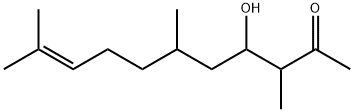4-ヒドロキシ-3,6,10-トリメチル-9-ウンデセン-2-オン 化学構造式