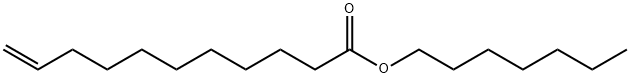 10-ウンデセン酸ヘプチル 化学構造式