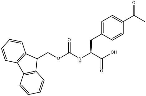 FMOC-DL-4-ACETYLPHENYLALANINE Structure