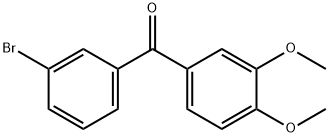 3-BROMO-3',4'-DIMETHOXYBENZOPHENONE Struktur