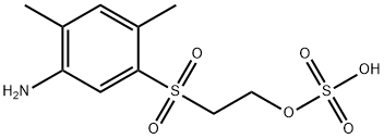 2-[(5-amino-2,4-dimethylphenyl)sulphonyl]ethyl hydrogen sulphate Struktur