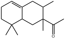 1-(1,2,3,4,6,7,8,8a-octahydro-2,3,8,8-tetramethyl-2-naphthyl)ethan-1-one  Struktur