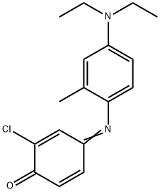 2-chloro-4-[[4-(diethylamino)-2-methylphenyl]imino]cyclohexa-2,5-dien-1-one,68155-95-3,结构式