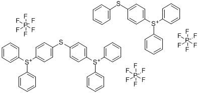 二苯基-(4-苯基硫)苯基锍六氟磷酸盐 结构式