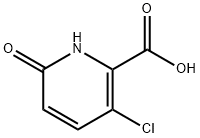 3-Chloro-6-oxo-1,6-dihydro-pyridine-2-carboxylic acid 化学構造式