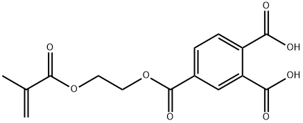 4-甲基丙烯酰氧基乙基偏苯三酸, 68183-31-3, 结构式