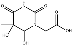 1(2H)-Pyrimidineacetic acid, tetrahydro-5,6-dihydroxy-5-methyl-2,4-dioxo- (9CI) Structure